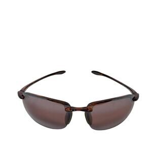 Maui Jim Sport MJ-407-10 Polarized Rimless Sunglasses Tortoise Japan w Case